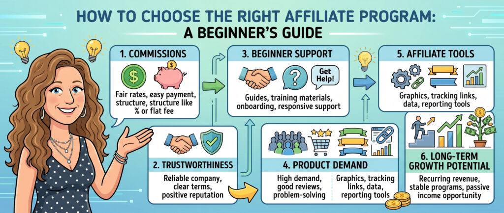 how to choose the right affiliate program for beginners