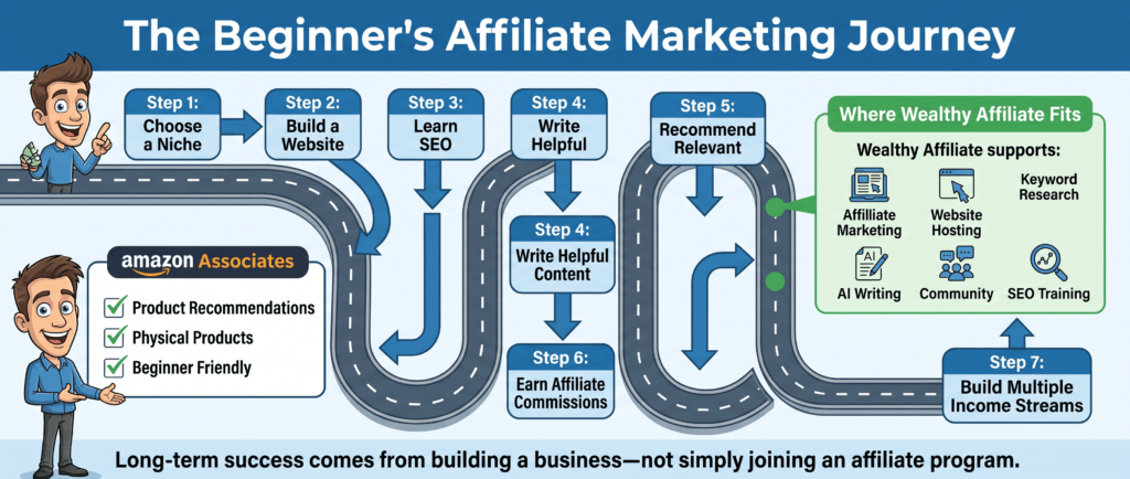 why I stayed with Wealthy Affiliate after learning affiliate marketing