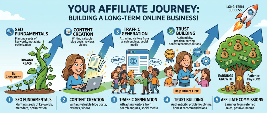 affiliate website growth through seo and content marketing