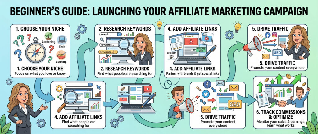 launching a beginner affiliate marketing campaign