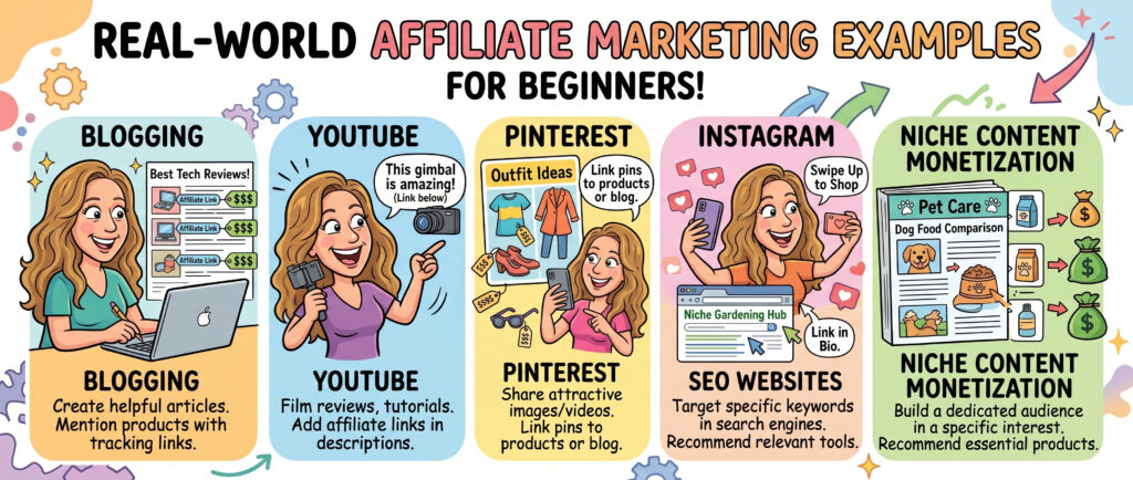 real world affiliate marketing examples for beginners
