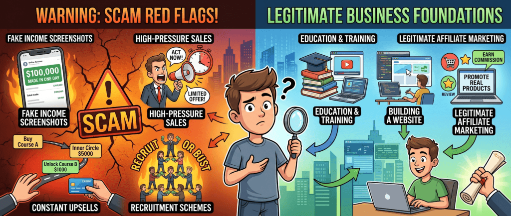 affiliate marketing scam warning signs