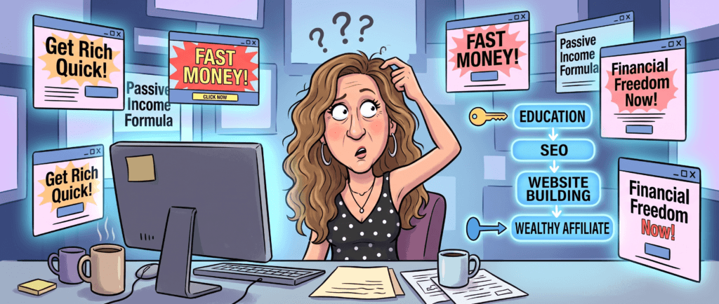beginner researching online business opportunities