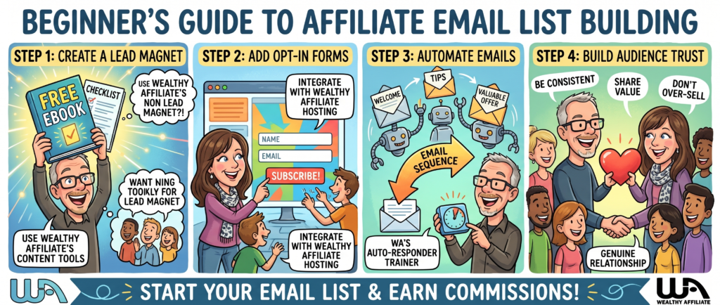 building an affiliate email list for beginners