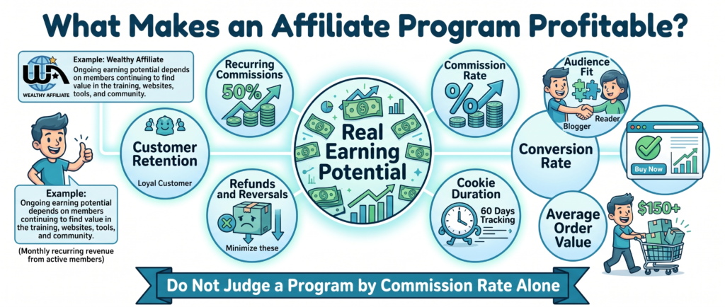 factors that make an affiliate commission structure profitable