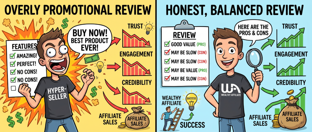 honest product reviews convert better