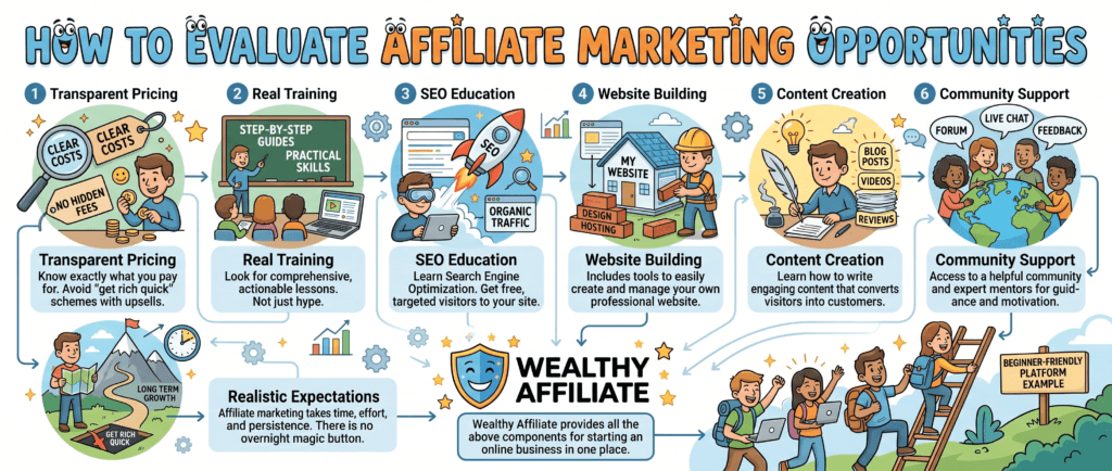 how to evaluate affiliate marketing opportunities safely