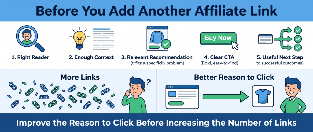 how to improve affiliate clicks without adding more links