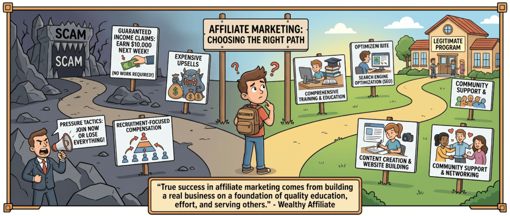 how to spot affiliate marketing scams