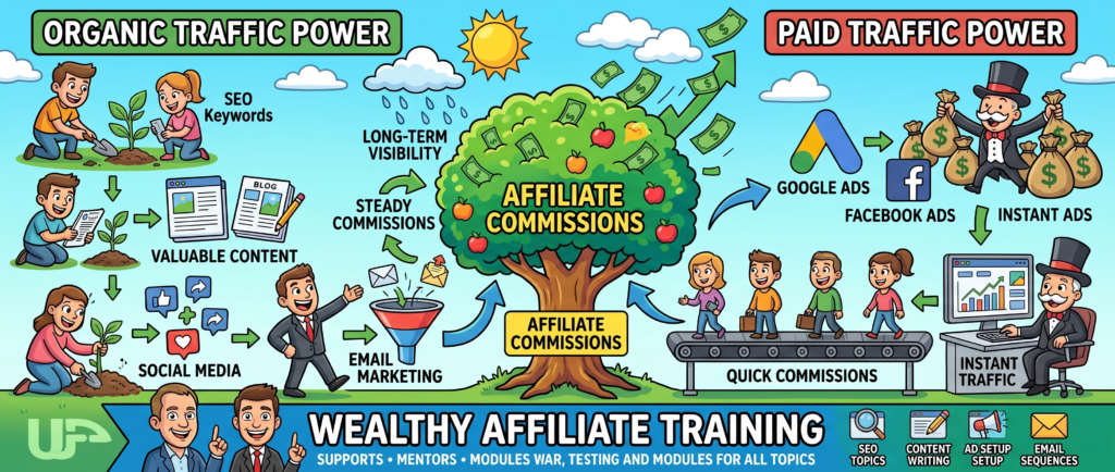 organic traffic versus paid traffic for affiliate marketing