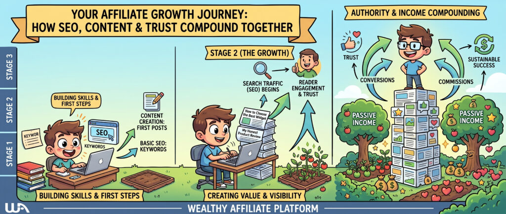 affiliate SEO growth over time