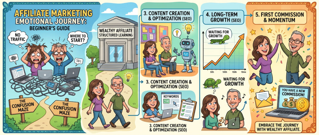 affiliate marketing beginner growth journey