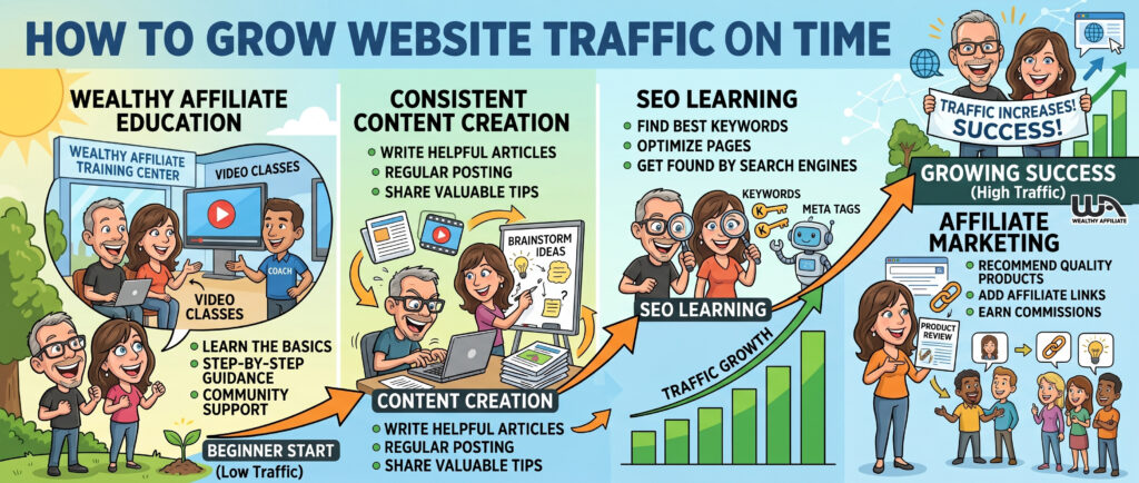 consistent affiliate marketing content growth