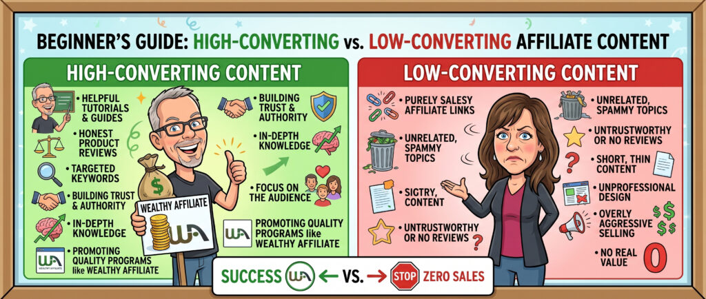 high converting affiliate content for beginners