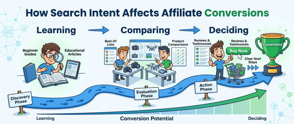 how search intent affects affiliate conversion rates