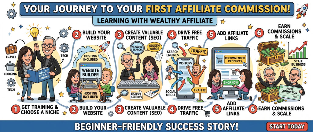 step-by-step affiliate marketing process for beginners