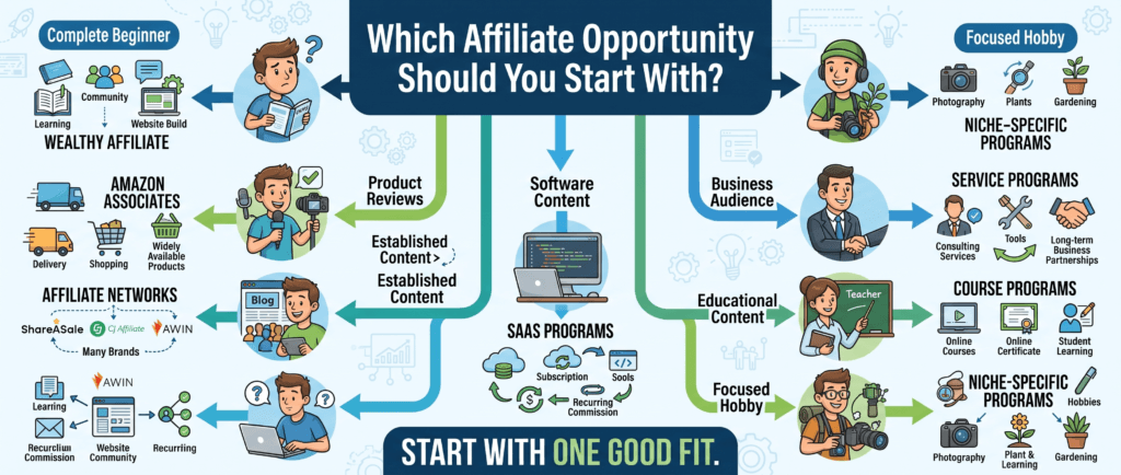 which affiliate program should a beginner start with