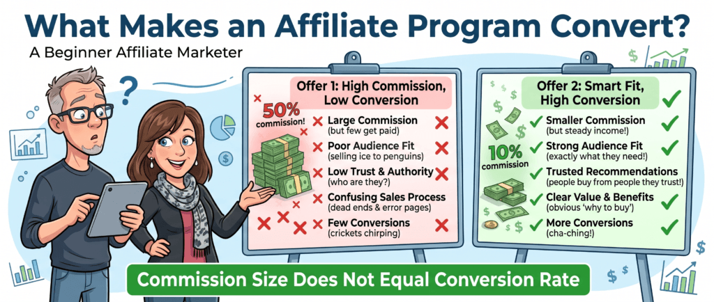 why some affiliate programs convert better for beginners