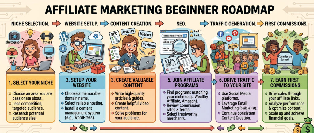 affiliate marketing beginner roadmap