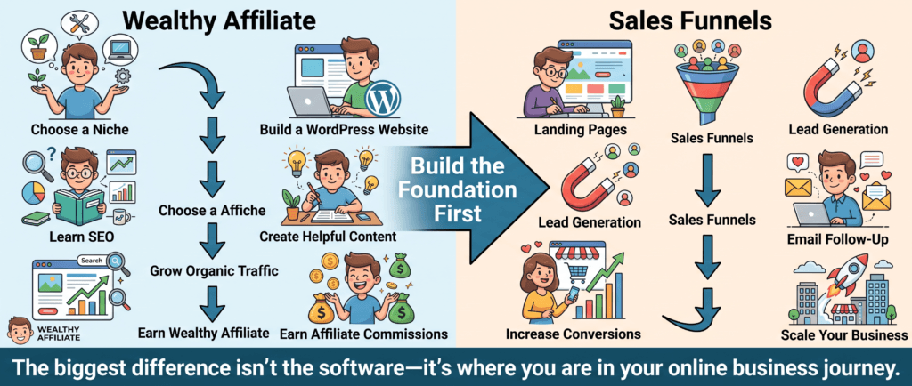 affiliate marketing learning path before using sales funnels