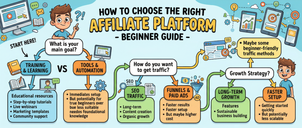 how to choose the right affiliate platform beginner guide