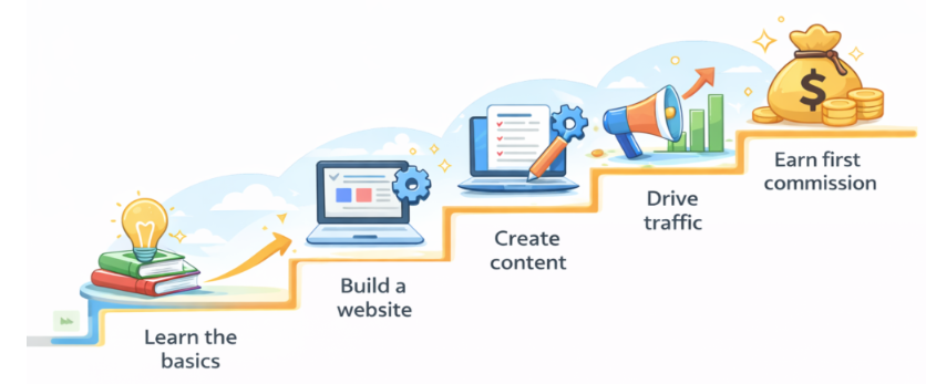 affiliate marketing beginner roadmap step by step