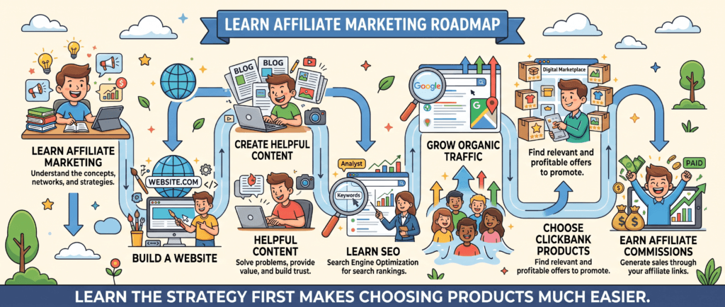 clickbank-affiliate-marketing-learning-roadmap-for-beginners