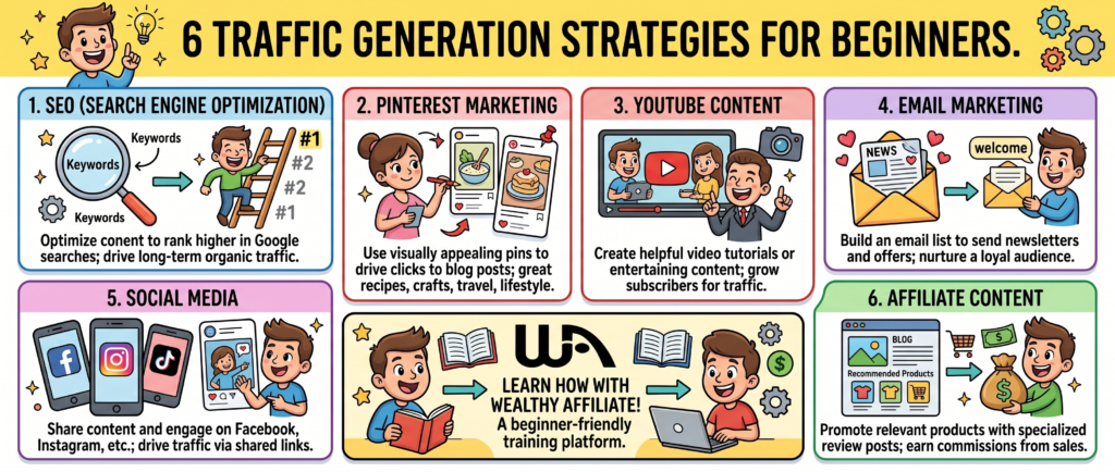 traffic generation strategies for affiliate marketing beginners