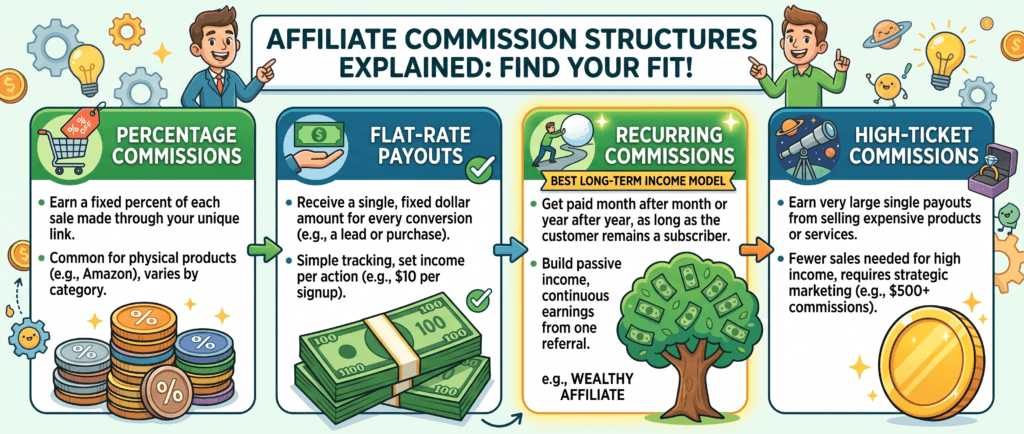 affiliate commission structures explained