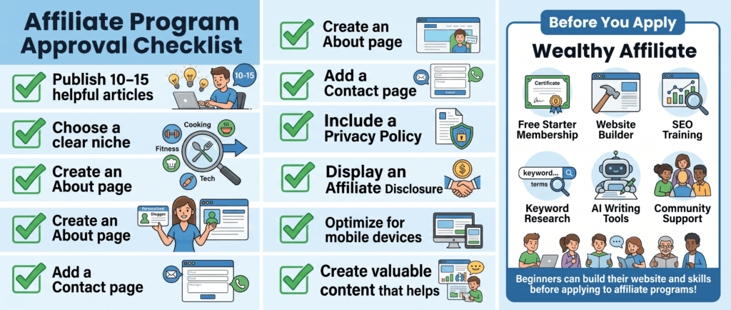 affiliate program approval checklist