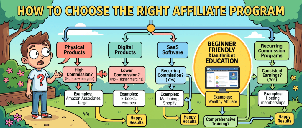 how to choose the best affiliate program for beginners