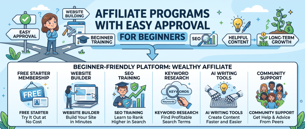 easy approval affiliate program checklist