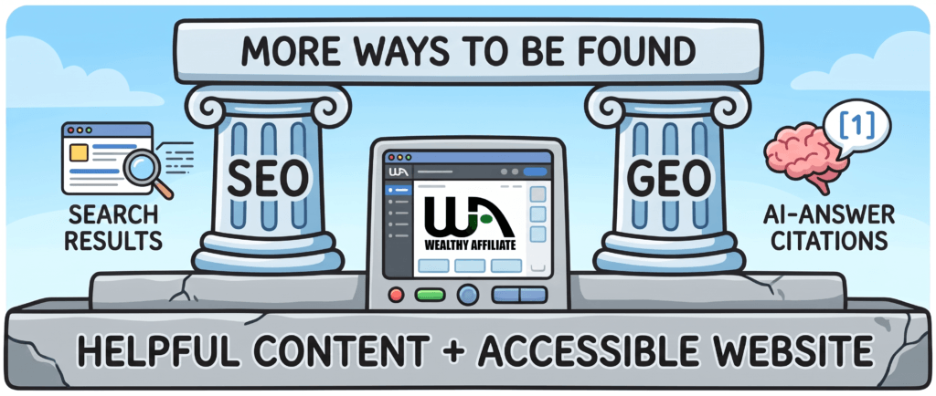 SEO and GEO built on helpful content and an accessible website
